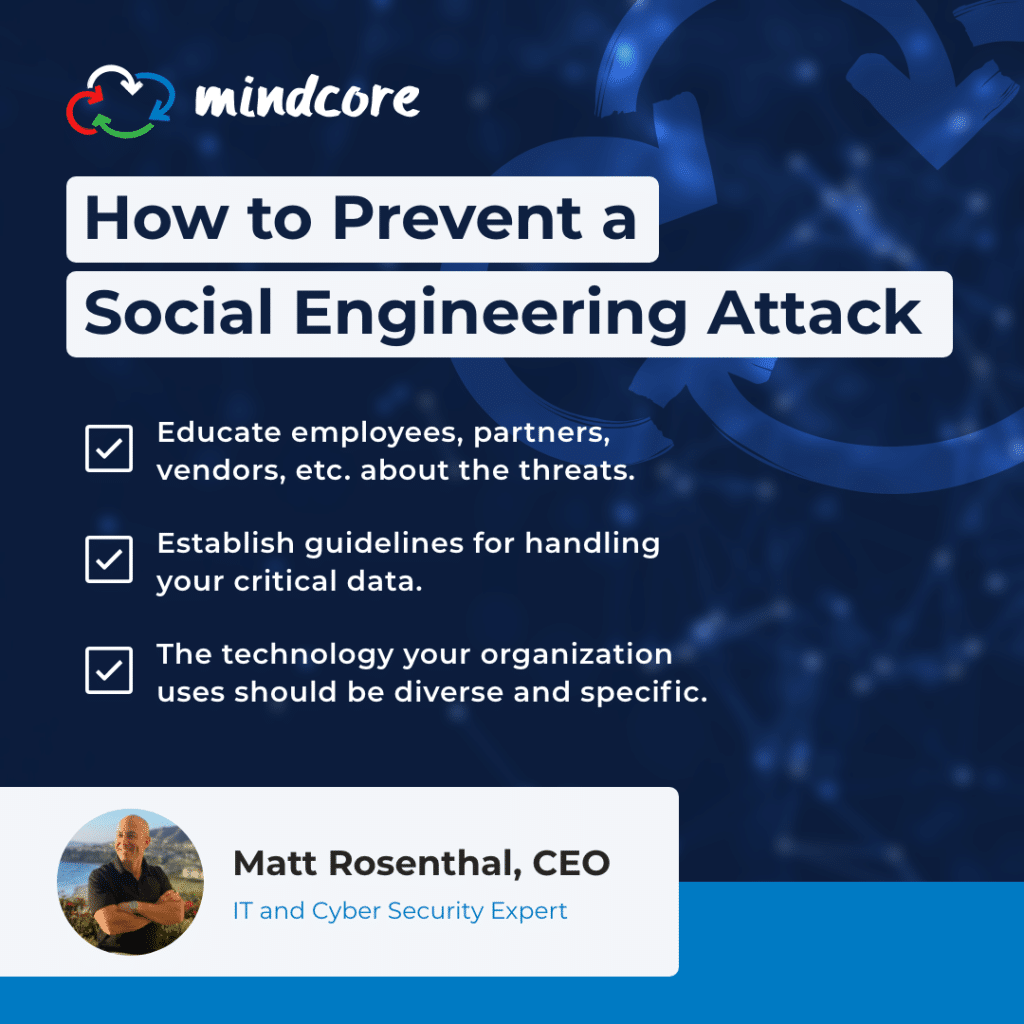 Mindcore Nov2021 Infographic PreventSocialEngineering V2