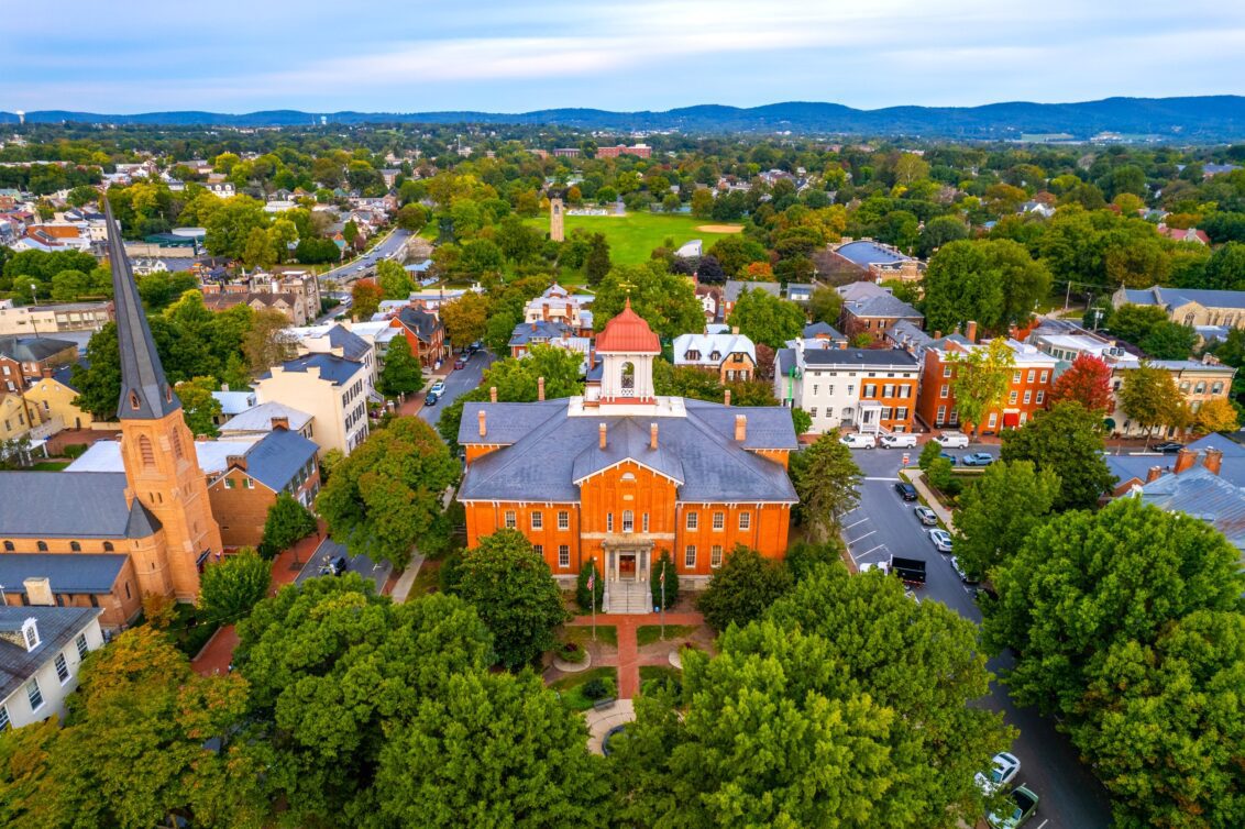 Frederick MD 19 Frederick City Hall Aerial