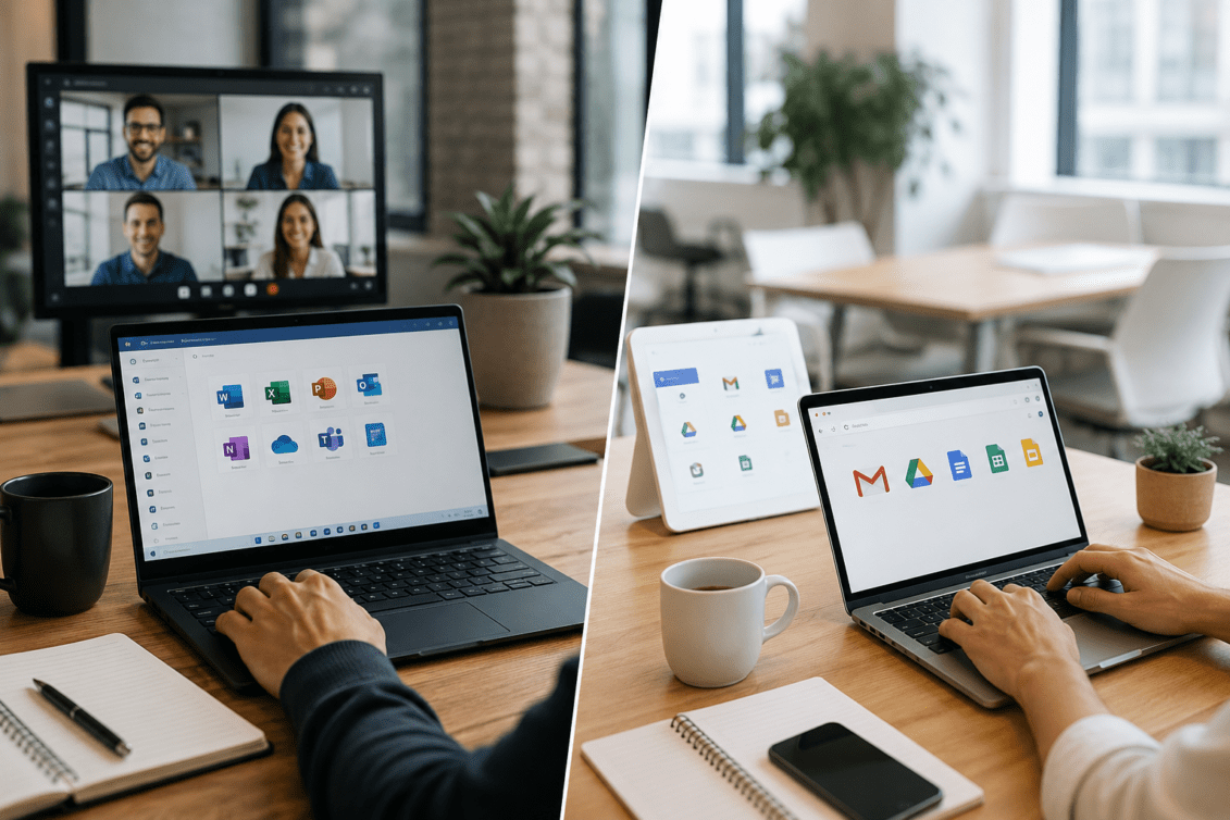 Google Workspace vs Microsoft 365 Guide for SMBs | Mindcore