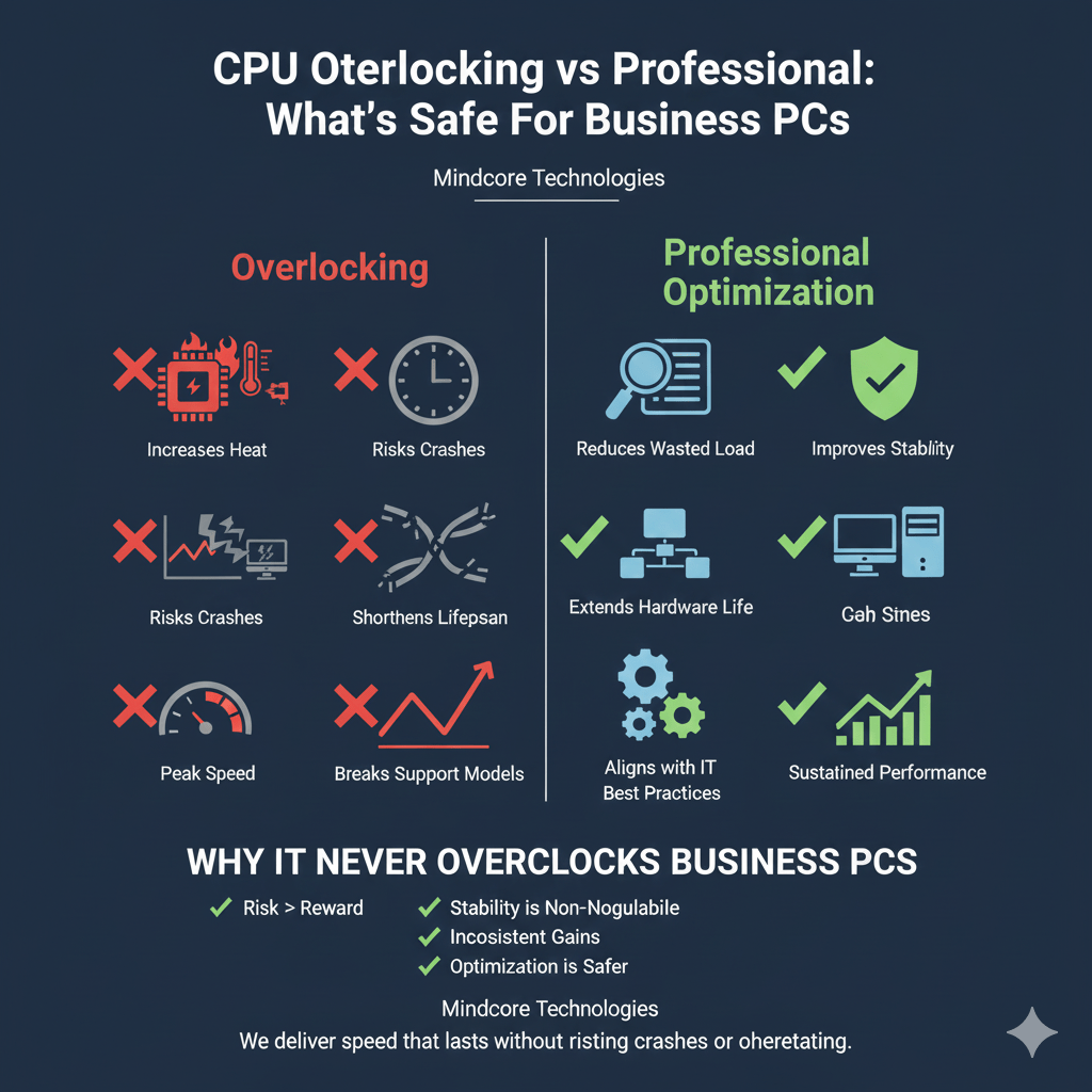 CPU Overclocking vs Professional Optimization: What’s Safe For Business PCs 1 Gemini Generated Image ab889lab889lab88