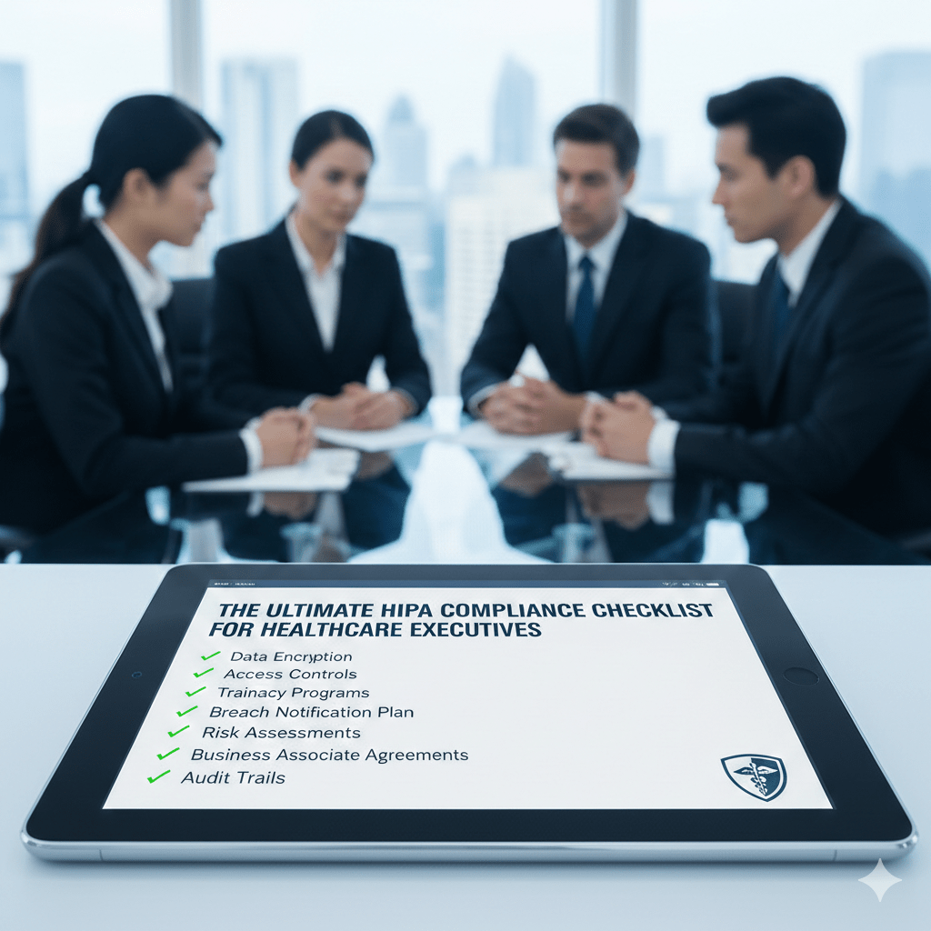 The Ultimate HIPAA Compliance Checklist for Healthcare Executives 1 Gemini Generated Image a3kil6a3kil6a3ki