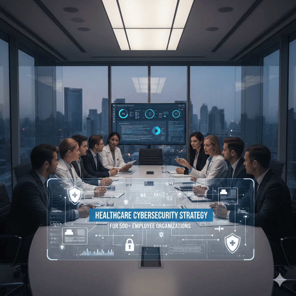 Healthcare Cybersecurity Strategy for 500+ Employee Organizations 1 Gemini Generated Image mvivcumvivcumviv