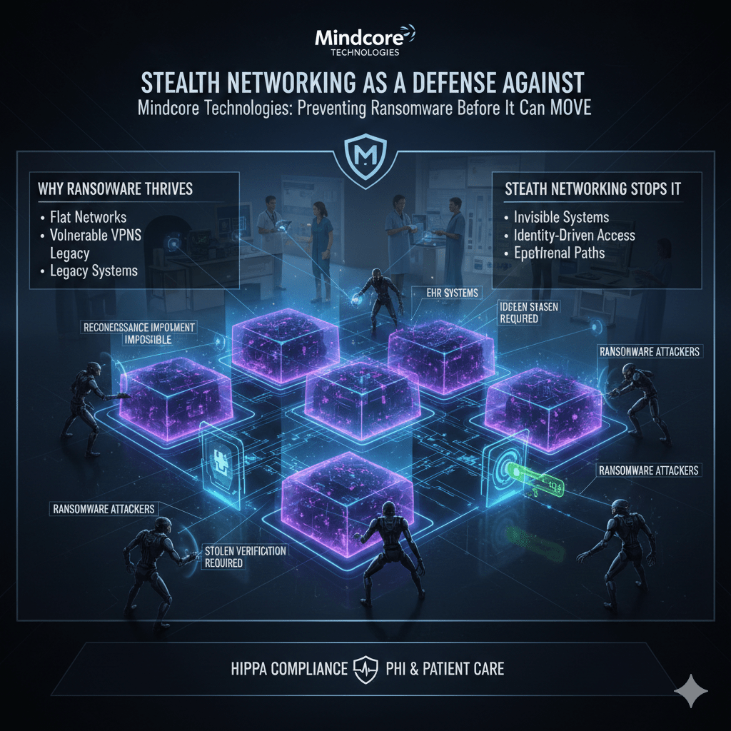 Stealth Networking as a Defense Against Healthcare Ransomware 1 Gemini Generated Image p5ti1mp5ti1mp5ti
