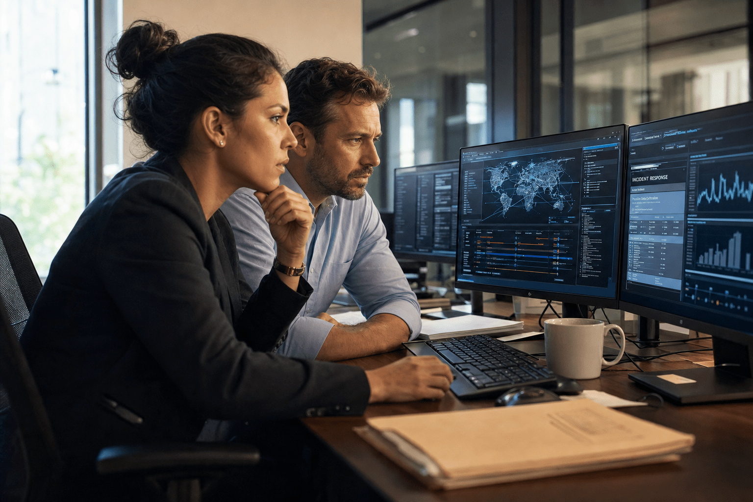 Best Cybersecurity Companies for Law Firms in Florida 1 Cybersecurity team protecting Florida law firm data