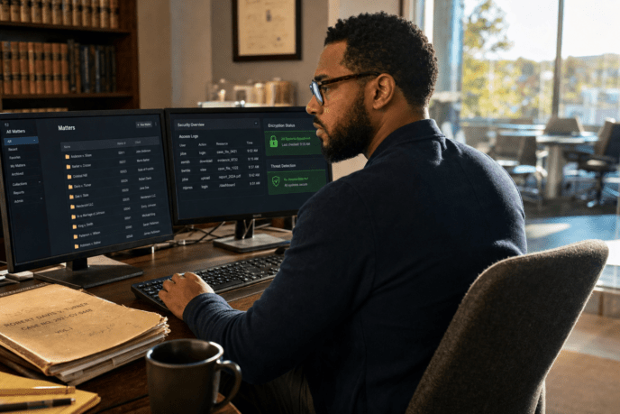 Cybersecurity analyst protecting Georgia law firm data