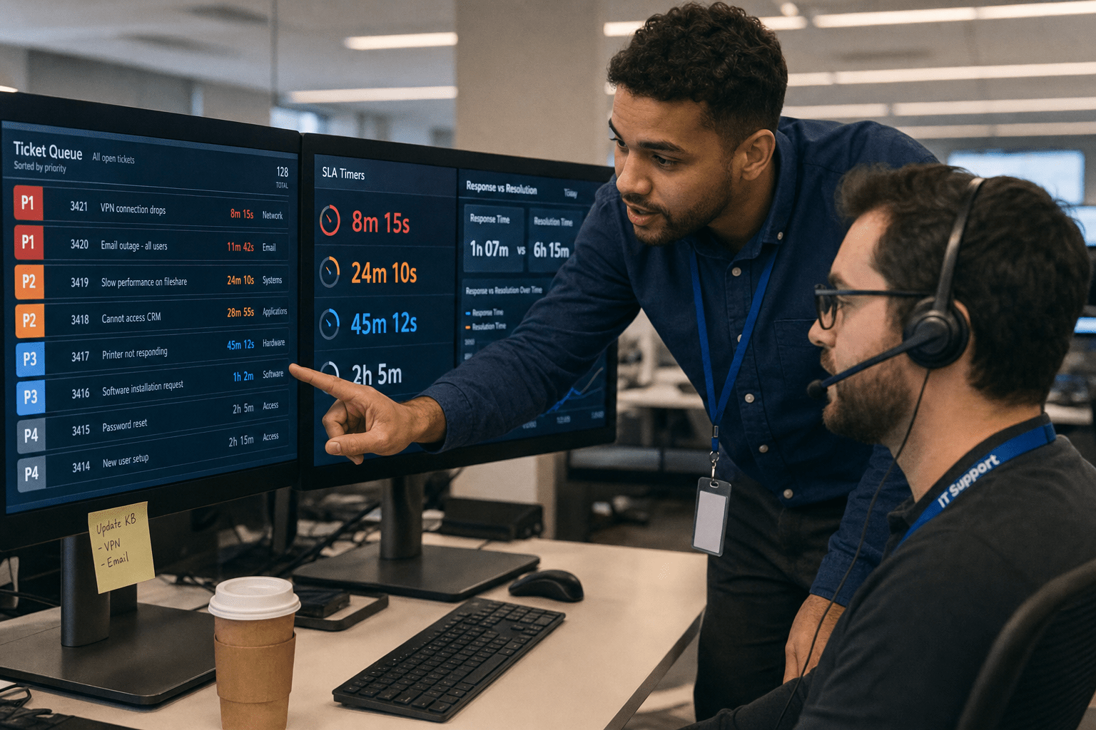 IT Support Response Time Standards: What Your Business Should Expect 1 Help Desk SLA Response Time Dashboard