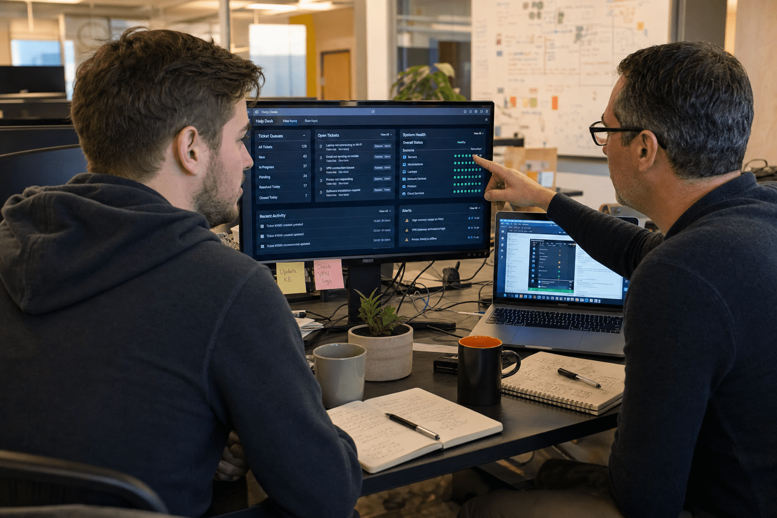 What Is Co-Managed IT and When Does Your Business Need It? 1 Co-Managed IT Team Working Together