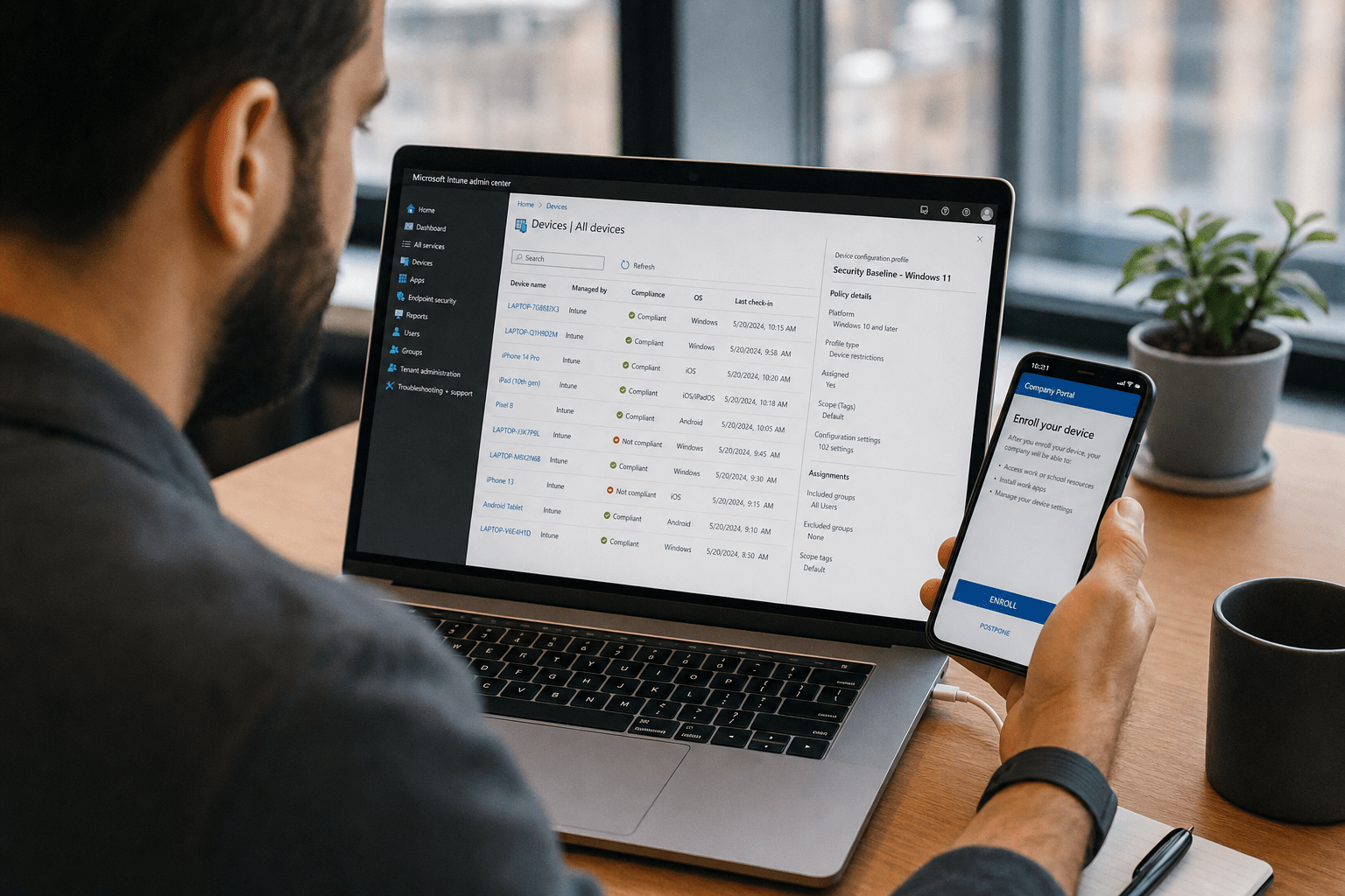 What Is Microsoft Intune and How Does It Manage Business Devices? 1 Microsoft Intune Managing Business Devices