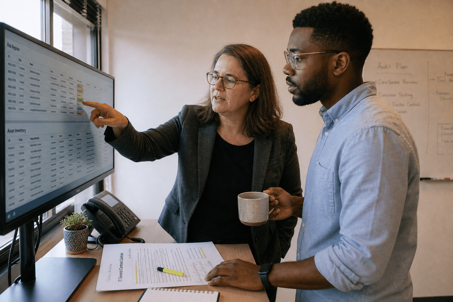 Continuous Risk Assessment: 5 Hidden Gaps SMBs Miss in 2026 1 Continuous risk assessment review with SMB IT team