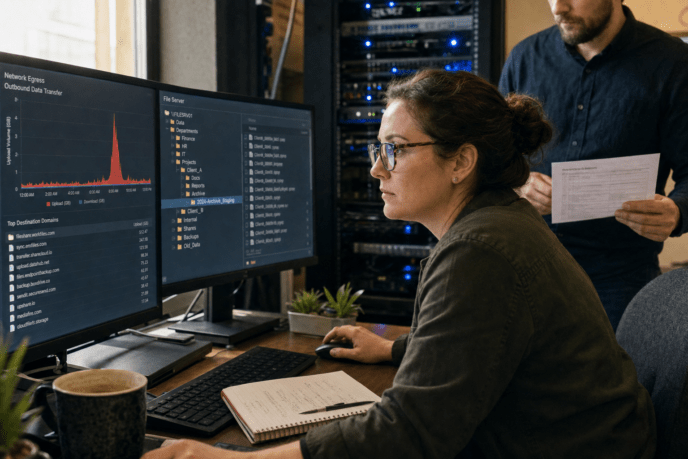 Double Extortion Ransomware Data Exfiltration