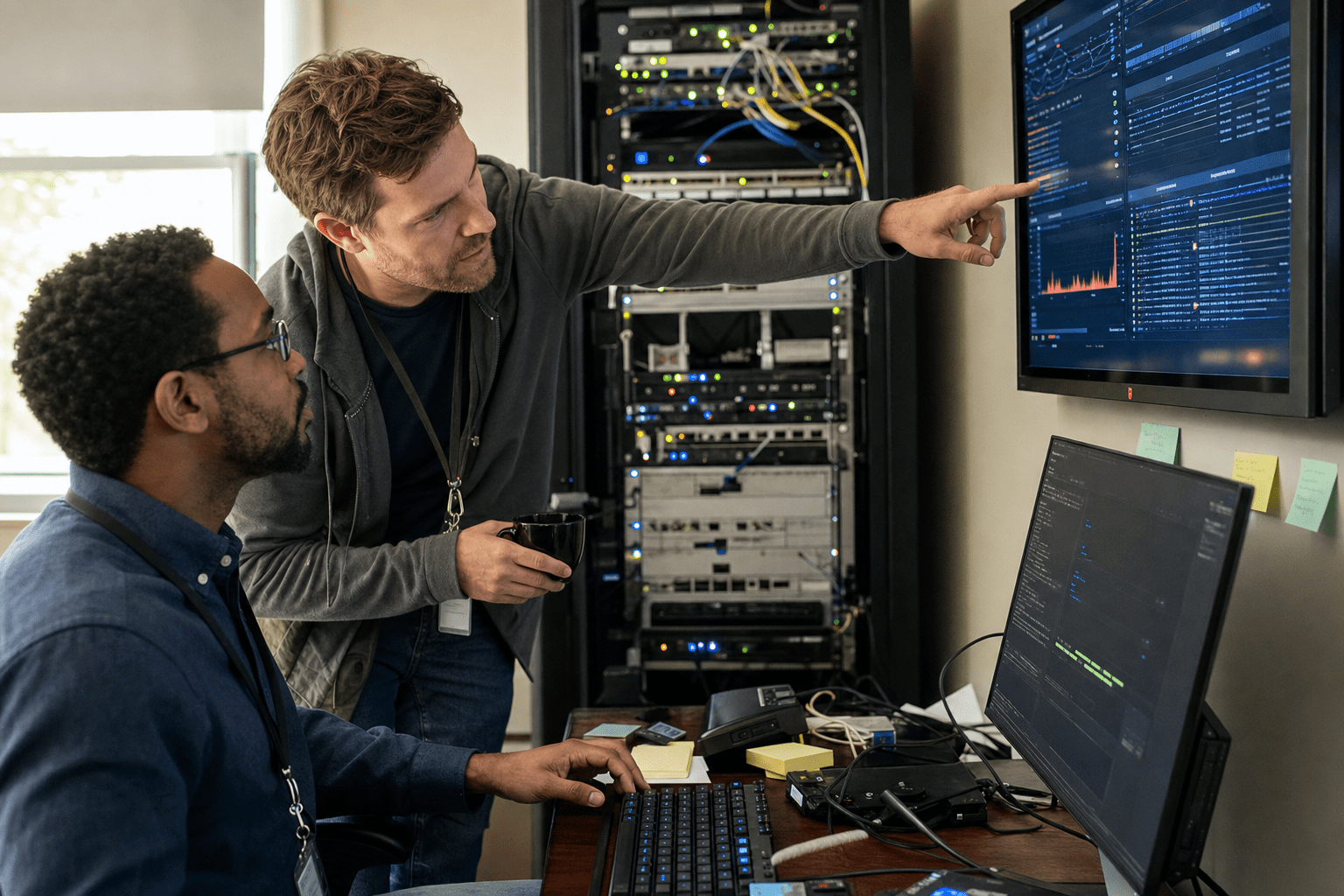 What Is Intrusion Detection vs. Intrusion Prevention? 1 Network analysts monitoring intrusion detection alerts