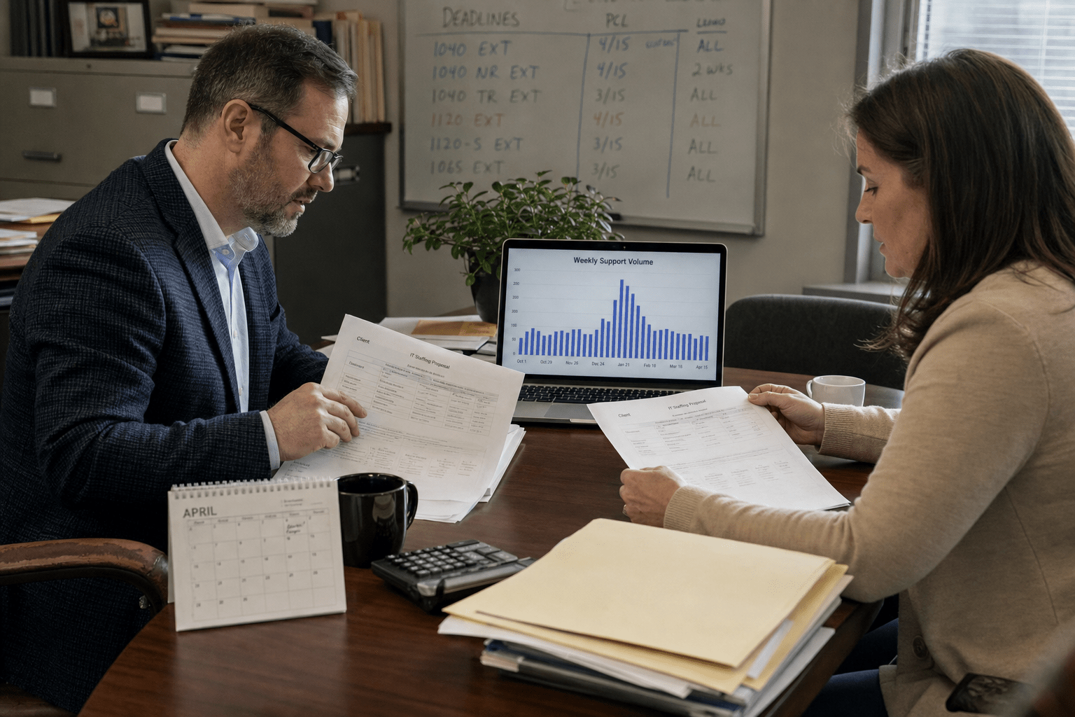 In-House IT vs Outsourced Managed IT for Accounting Firms 1 Accounting Firm Comparing IT Staffing Options