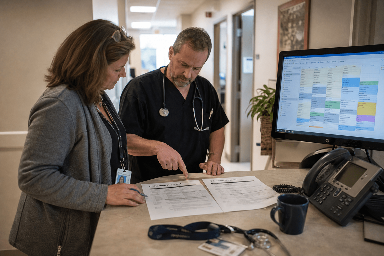 In-House IT vs Outsourced Managed IT for Medical Practices 1 Medical Practice Comparing IT Staffing Options