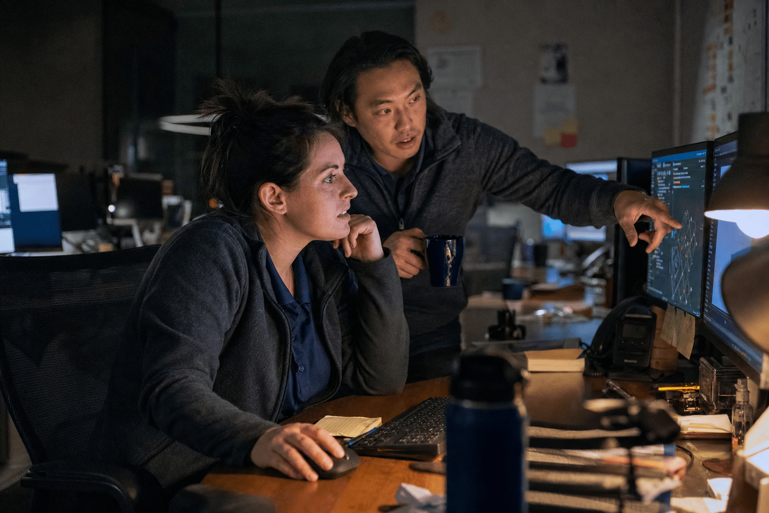 6 Managed Detection and Response Contract Traps SMBs Miss 1 Night shift analysts triaging security alerts