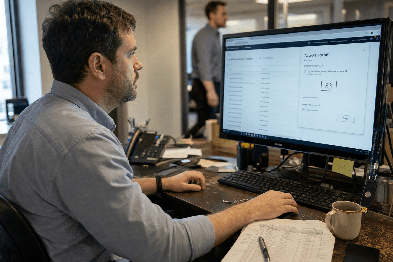 Zero Trust Security for Small Business: 5 Steps You Can Afford 1 IT lead reviewing access policies on screen