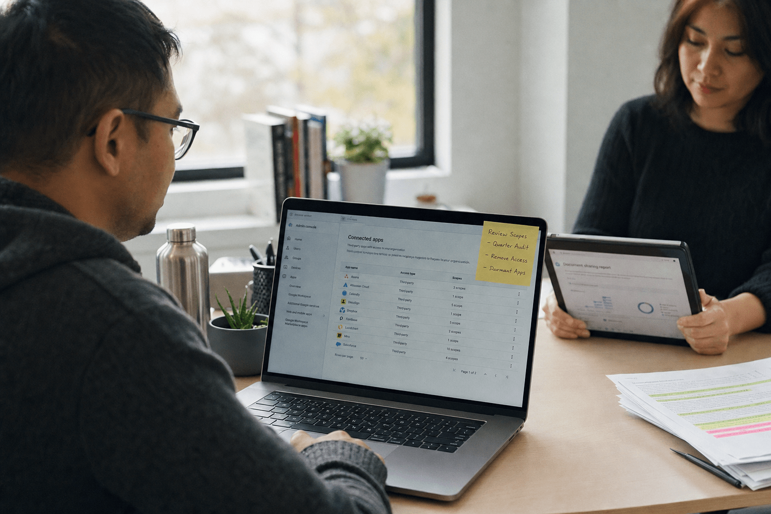 Best AI Integration Tools for Google Workspace in 2026 1 Admin Reviewing Workspace App Permissions