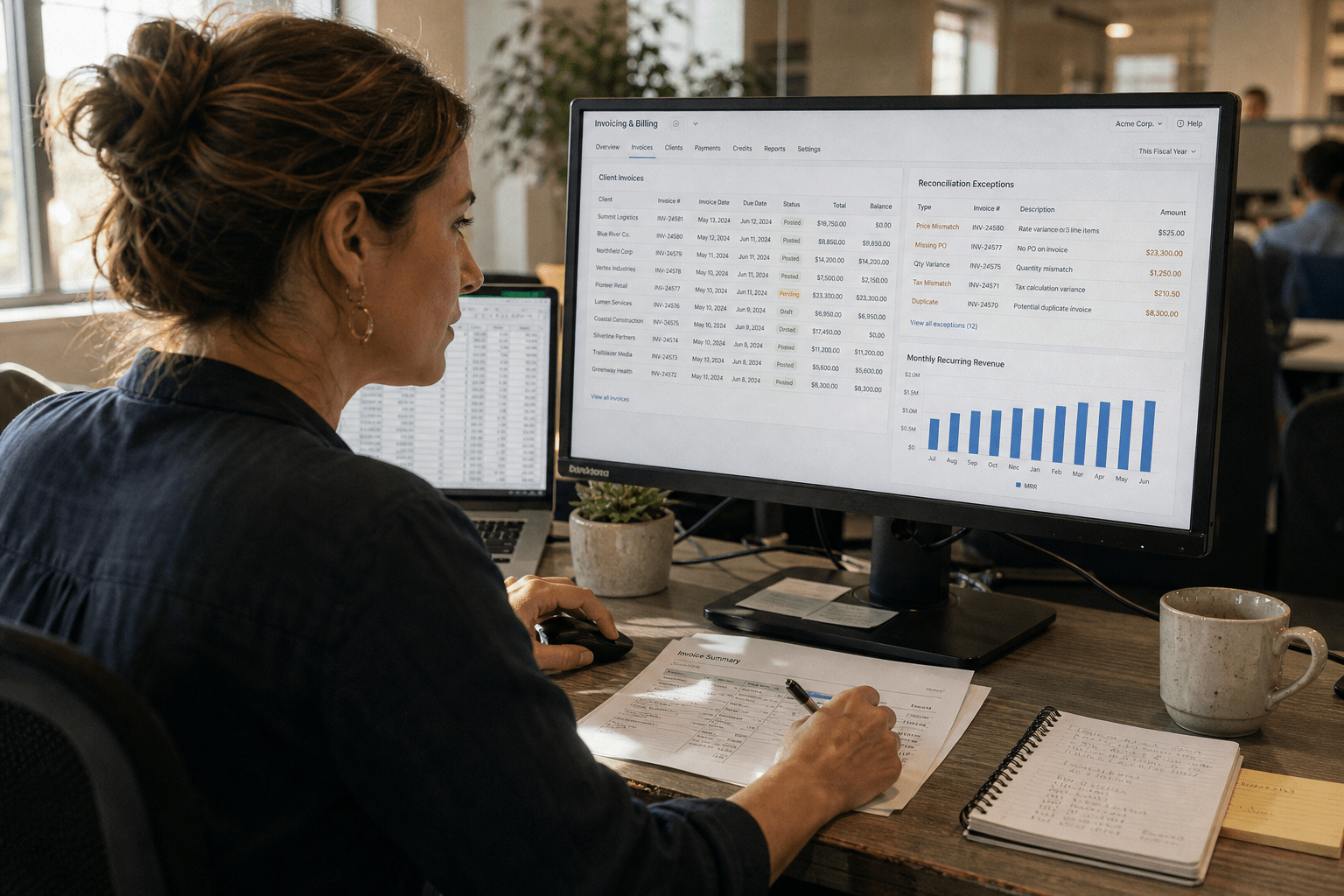Best AI Tools for MSP Billing and Invoicing Automation in 2026 1 MSP billing and invoicing automation dashboard