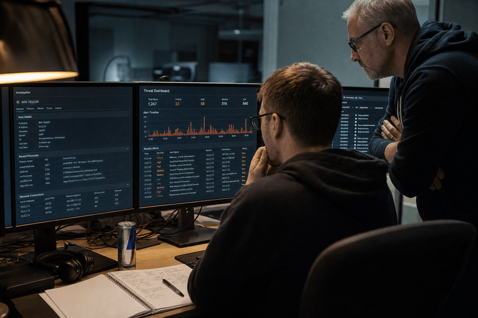 Best AI Tools for Security Operations Center Teams in 2026 1 Security Analyst Reviewing Alert Queue