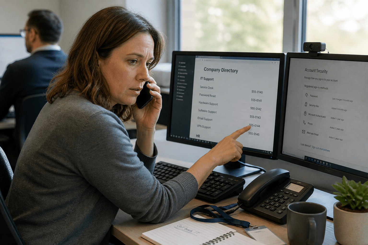 The Help Desk Call That Asks You to Update Your Passkey 1 Help Desk Impersonation Call Verification