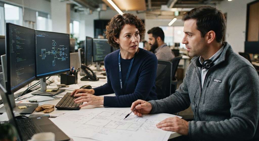 In-House IT vs Managed Service Provider: How to Decide 3 talking msp